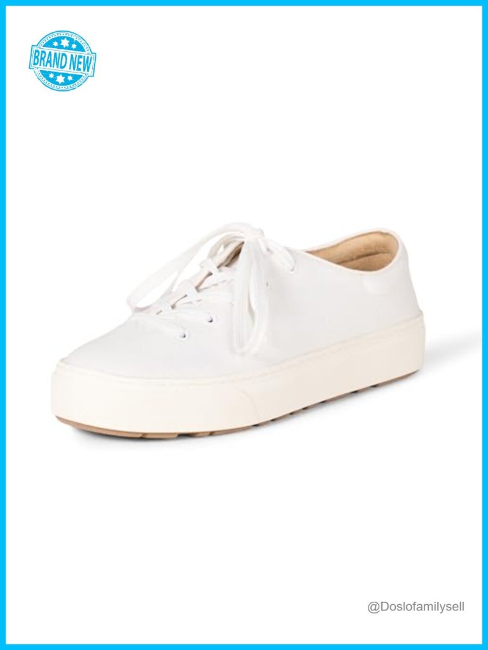 Lace Up Platform Sneakers Memory Foam Comfort Casual Shoes